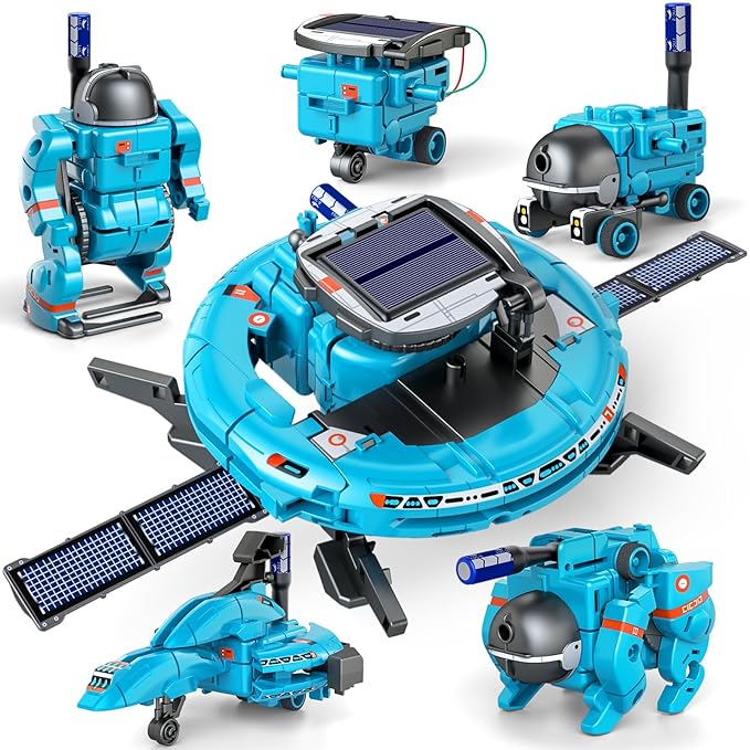 “6-in-1 Solar Robot Toys – Educational STEM Learning Kit for Kids”