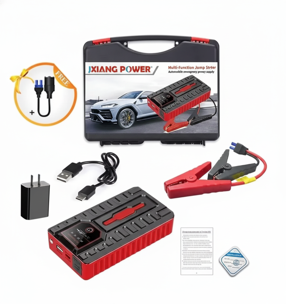 Booster Jumper Starter – Portable Car Battery Jump Starter Power Bank