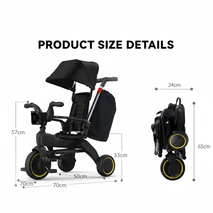 Baby Foldable Stroller – Lightweight & Portable Baby Pram for Travel