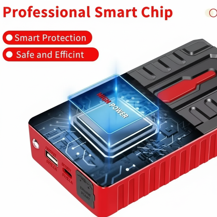 Booster Jumper Starter – Portable Car Battery Jump Starter Power Bank