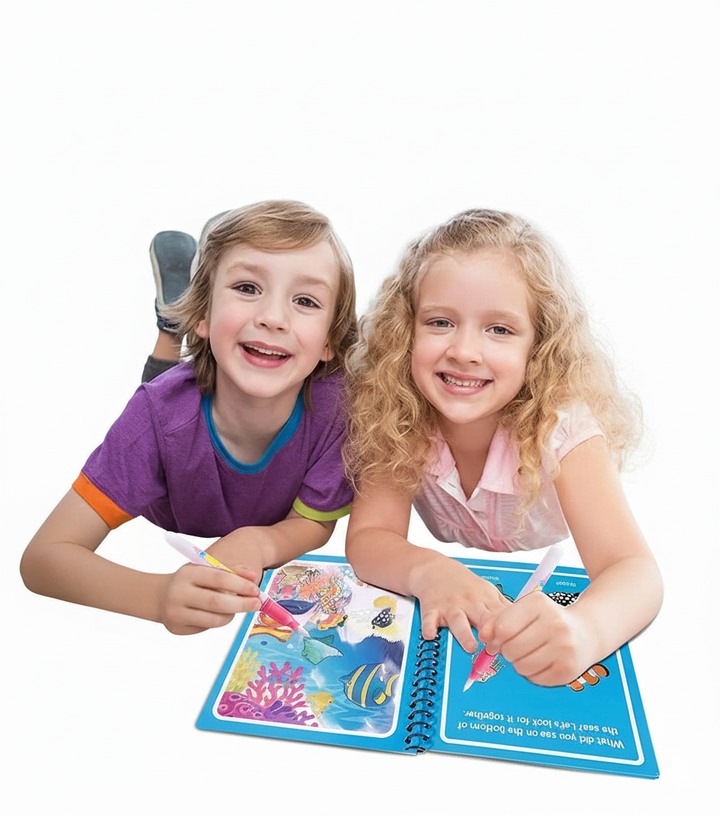 Reusable Magic Water Painting Book – Fun Learning Activity for Children