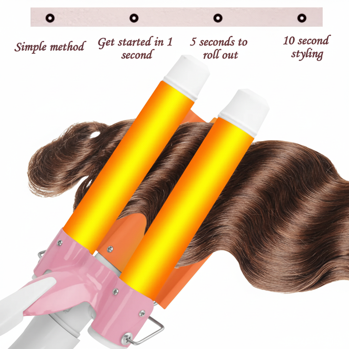 3-in-1 Electric Heating Hair Curler | Curl, Straighten & Volumize Easily