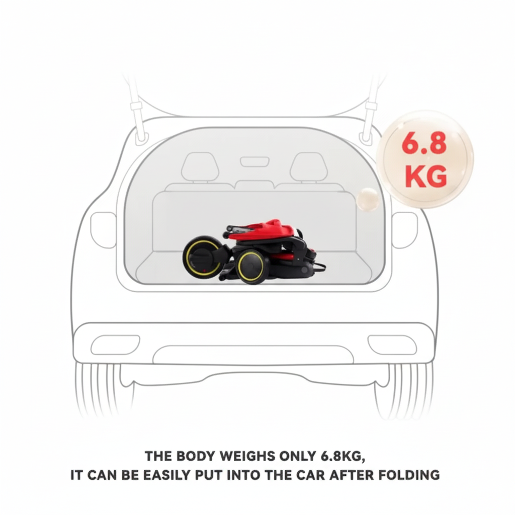 Baby Foldable Stroller – Lightweight & Portable Baby Pram for Travel