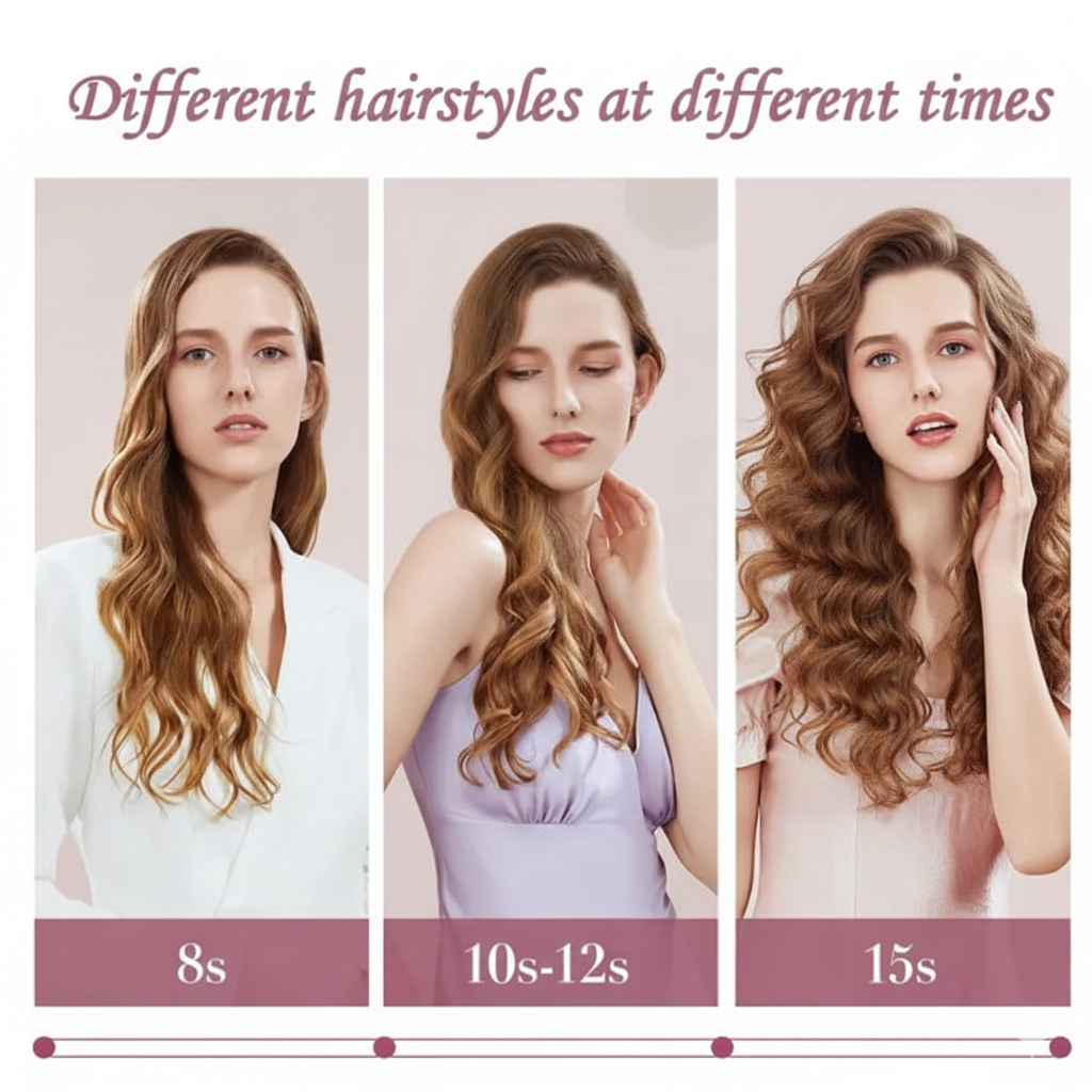 3-in-1 Electric Heating Hair Curler | Curl, Straighten & Volumize Easily