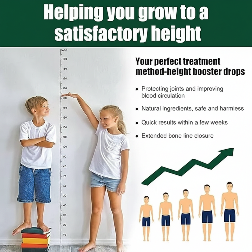 Height Growth Liquid Drops 30ml – Ayurvedic Formula for Taller Height