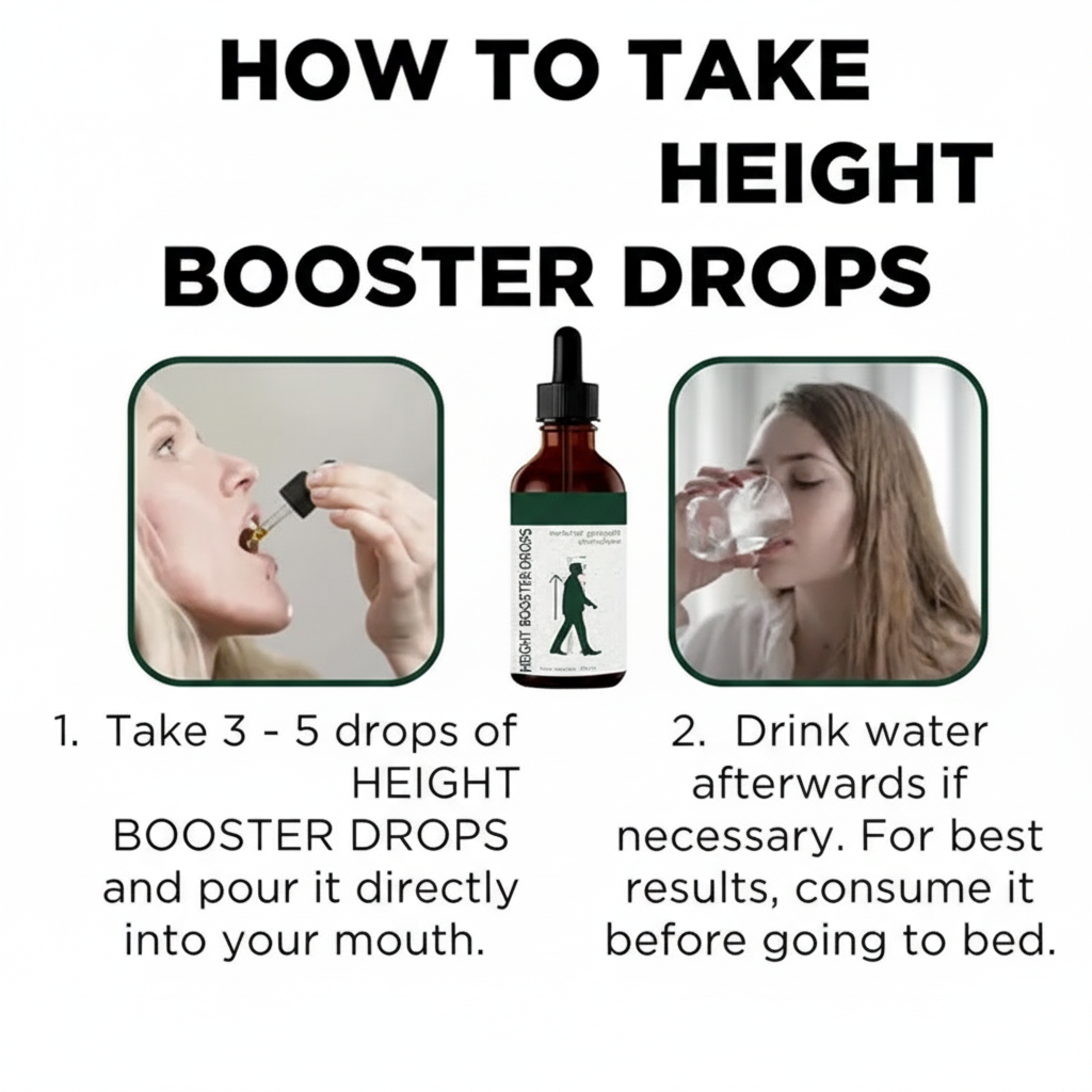 Height Growth Liquid Drops 30ml – Ayurvedic Formula for Taller Height