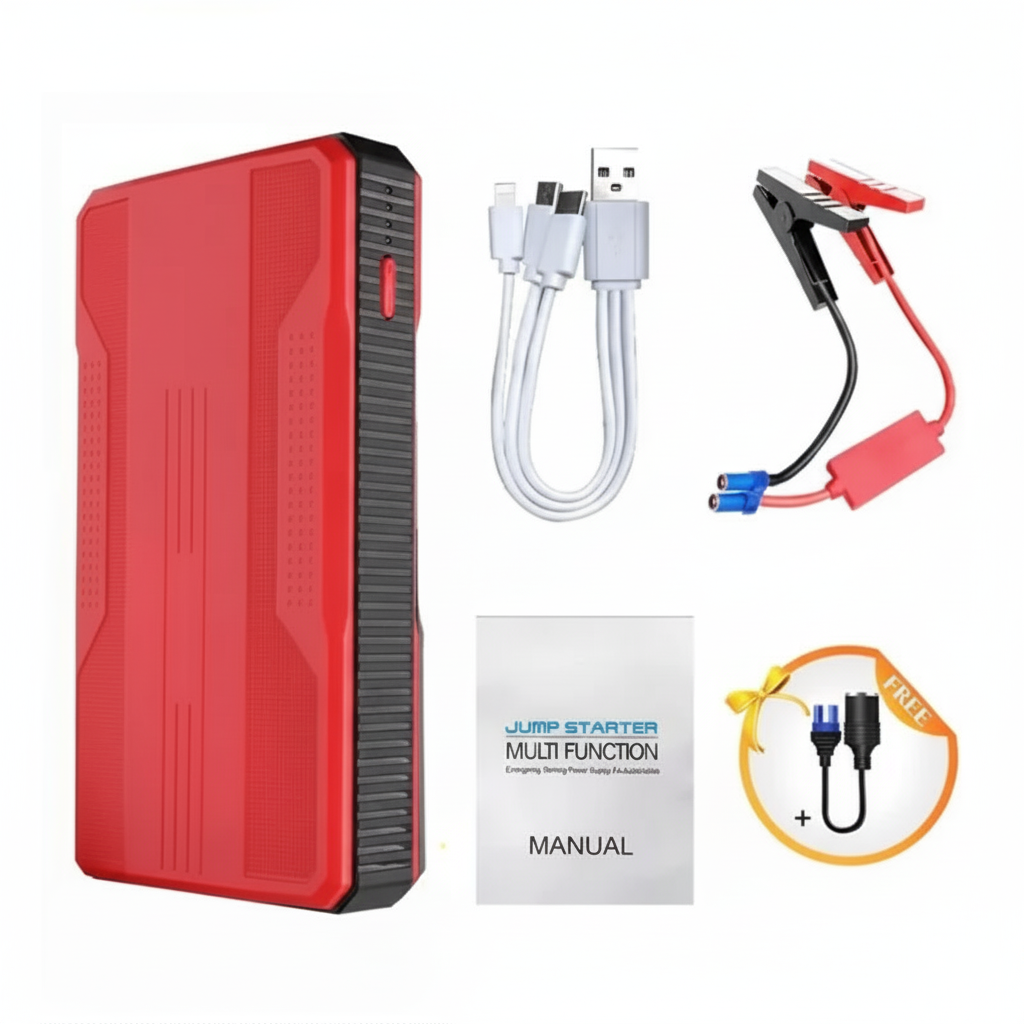 Booster Jumper Starter – Portable Car Battery Jump Starter Power Bank