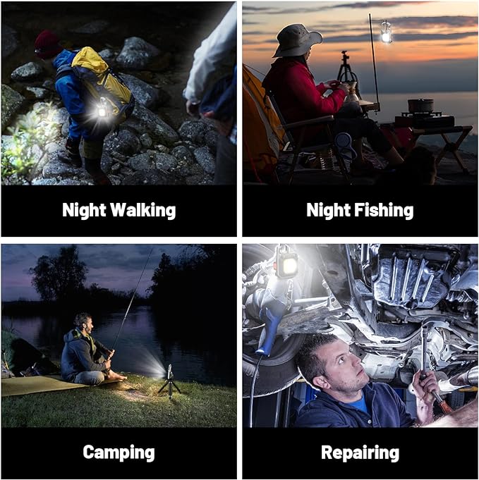 Mini LED Work Light – Rechargeable Tripod Lamp